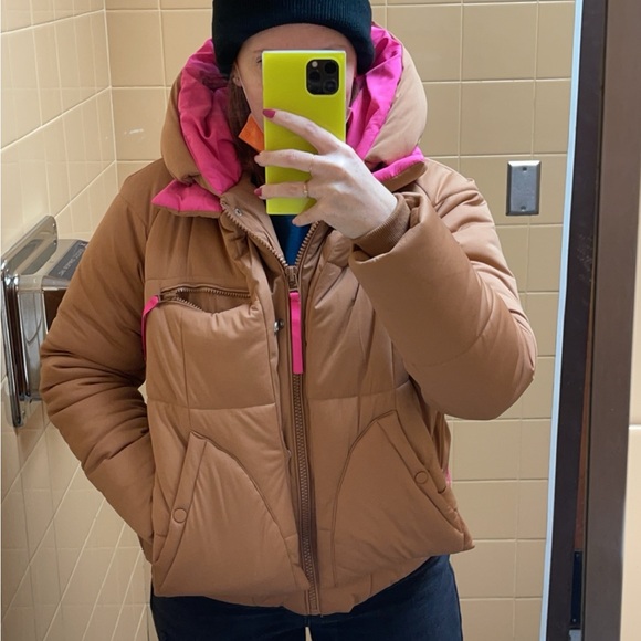 Color Blocked Puffer Jacket by Avec Les Filles - Picture 8 of 8